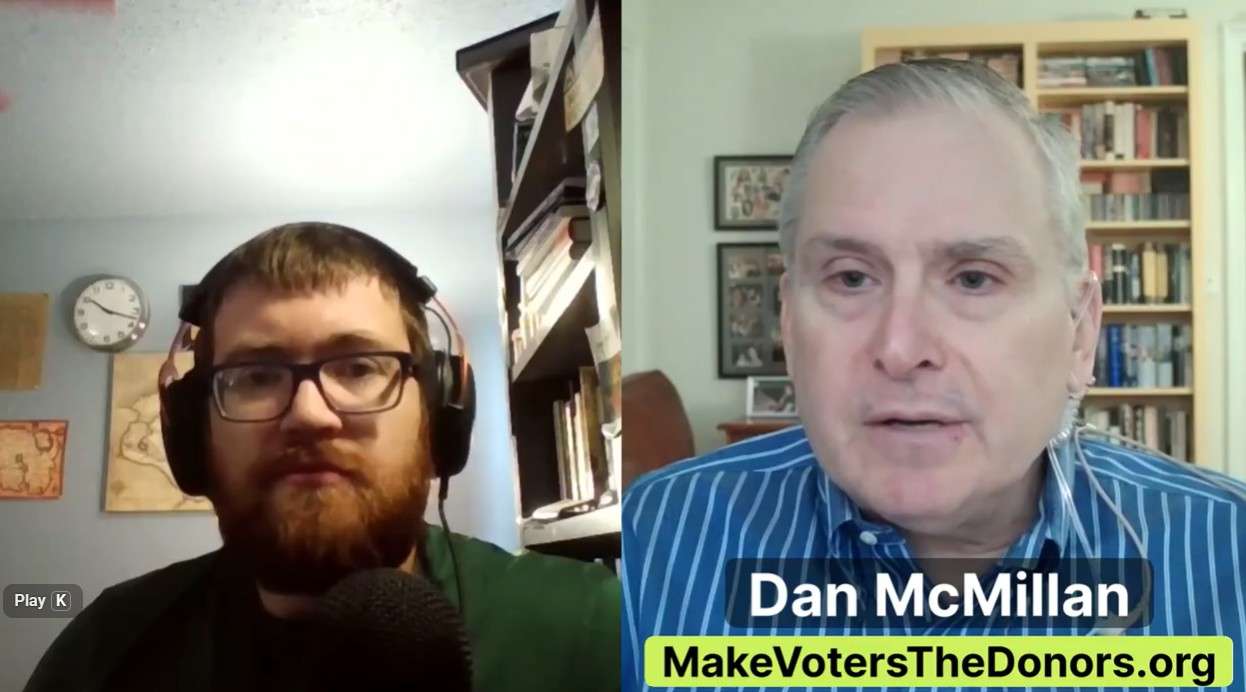 Screenshot of interview between Dan & Paul